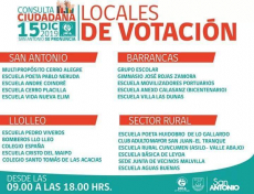 Locales de votación Consulta Ciudadana 2019