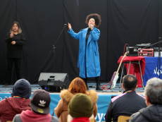 El hip hop se tomó la Plaza de Llolleo para conmemorar el Dia Internacional Contra la Tortura