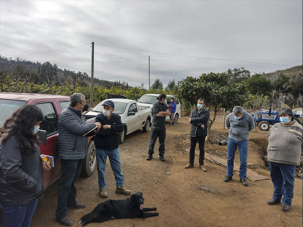 Equipo Prodesal de la Municipalidad de San Antonio realizó mesa de coordinación de trabajo en las localidades de Cuncumén y El Asilo