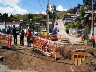 A toda maquina marchan los trabajos de remodelaci&oacute;n en calle Gregorio Mira, Gran Aporte para la Comuna