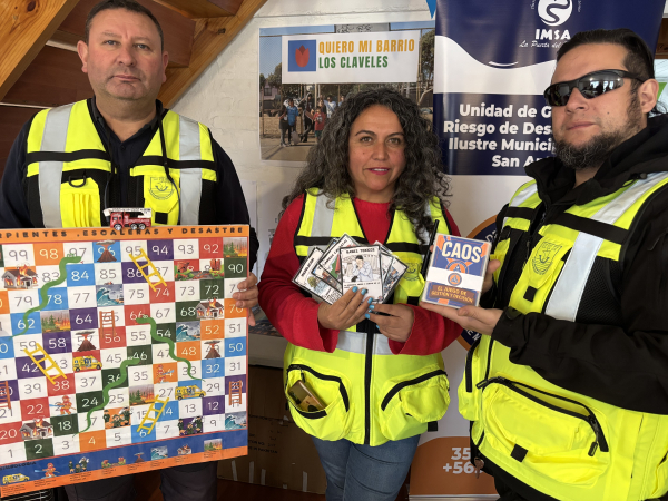 Equipo de Gestión del riesgo de desastres confeccionó educativos juegos de mesa