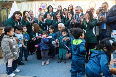 Con alegr&iacute;a y junto a los ni&ntilde;os se inaugura el a&ntilde;o pre escolar en San Antonio