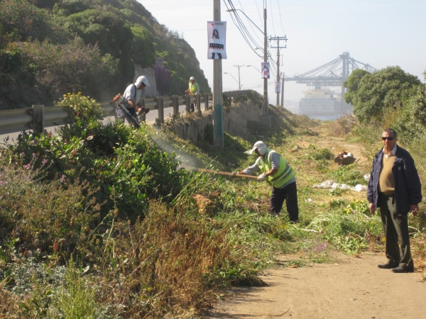 Para esperar la temporada estival. Realizan trabajos de mejoramiento en Mirador de Antonio nu&ntilde;ez de Fonseca